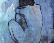 坐着的裸女背影 - 巴勃罗·毕加索